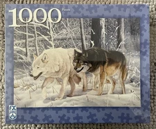 FX Schmid Wolf Trek 1000 Piece Jigsaw Puzzle “Wolf Trek”  NEW.  20” x 27”