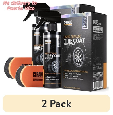 #ad #ad 2 Pack Cerakote Ceramic Tire Coat 8oz Long Lasting Shine Quick Drying $28.73