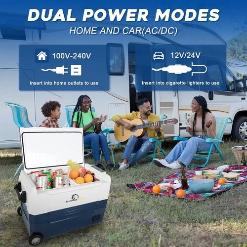 35L/37QT Portable Car Refrigerator Freezer Compressor Cooler Dual Zone 12V