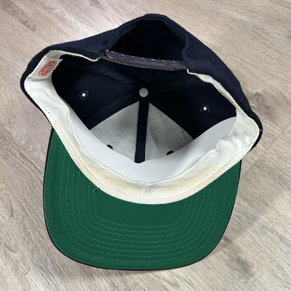 VTG 80s Arizona Wildcats Script Snapback Hat College Twins Blue Wool Cap - Image 3 of 4