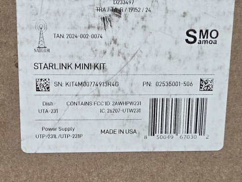 Starlink Mini Kit - Internet on the Go Brand New & Factory Sealed Free Shipping - Photo 11/11