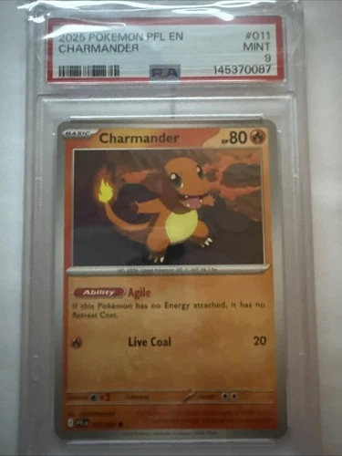 Charmander 011/094 Phantasmal Flames PSA 9 Pop 1 And Only 3 10’s