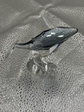 Swarovski Crystal Figurine SCS Young Whale Fish 2012 With Box & COA NIB 1096741