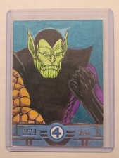 2026 Topps Finest Fantastic Four Sketch Card 1/1 By Ariel Mamani Awesome Mix Up