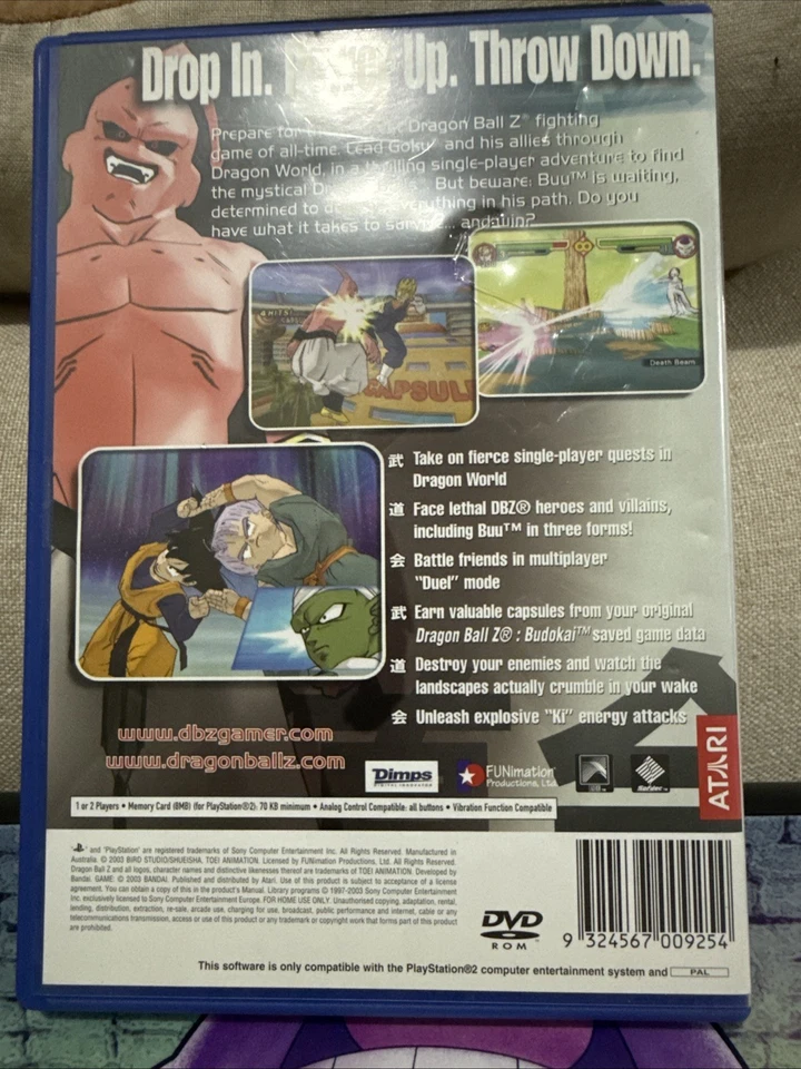 2003 FUNimation Atari Dragon Ball Z Budokai 2 Sony PlayStation 2 Cib - Image 2 of 4
