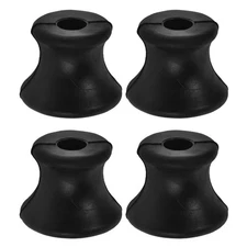 Cabilock 4pcs Tuning Fork Holder Rubber Base for Stable Support, Black 
