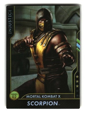 DC Injustice Series 2 Arcade Card - Scorpion (Mortal Kombat X)  FOIL #083/110