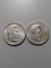 Pair Liberty Lobby 1976 1983 Andrew Jackson 1/2 Oz 999 Silver Rounds 1 Oz Total