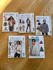 McCall Patterns Size ZZ (LRG-XLG-XXL) See Prices in Dropdown