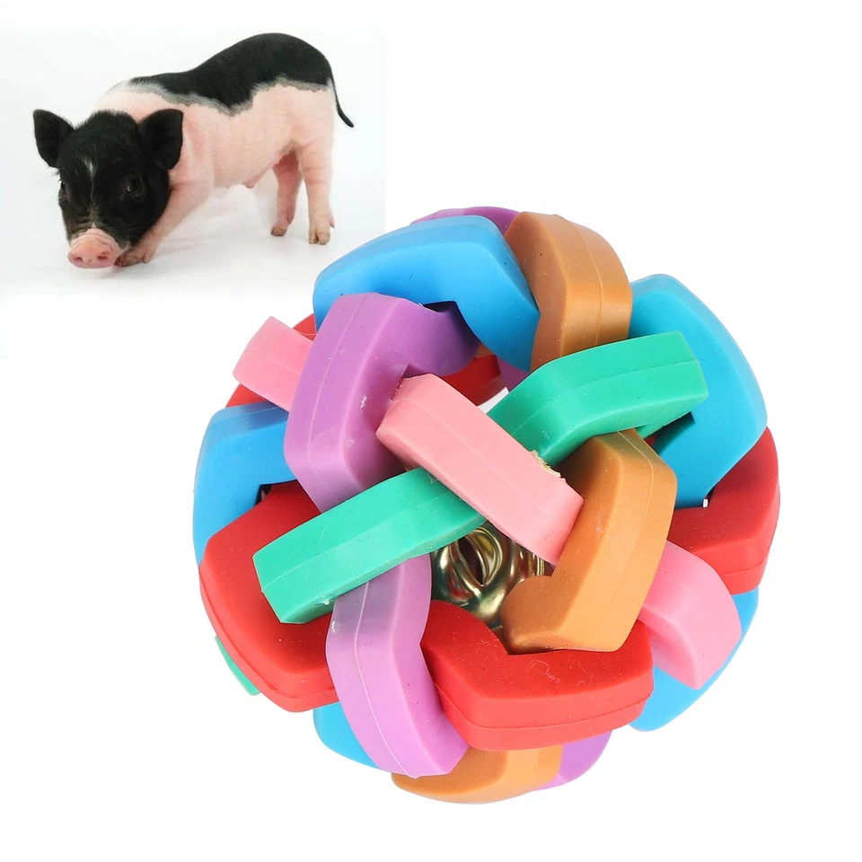 Dog Puppy Toy Colorful Soft Squeak Dog Plaything With Inside Bell Pet - Image 2 of 4