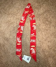 burberry silk skinny scarf - crayon red