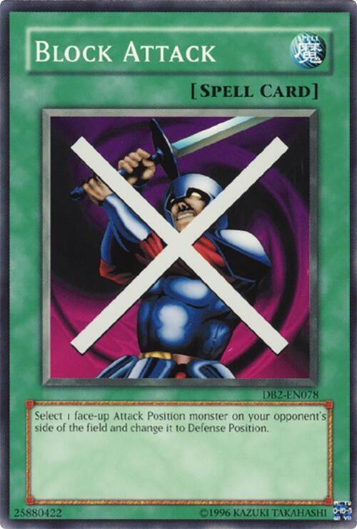 Block Attack DB2-EN078 Dark Beginning 2 C Yu-Gi-Oh Unlimited NM