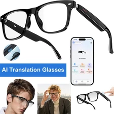 AI Translation Glasses Smart Glasses Bluetooth Glasses for Men & Women Travel US