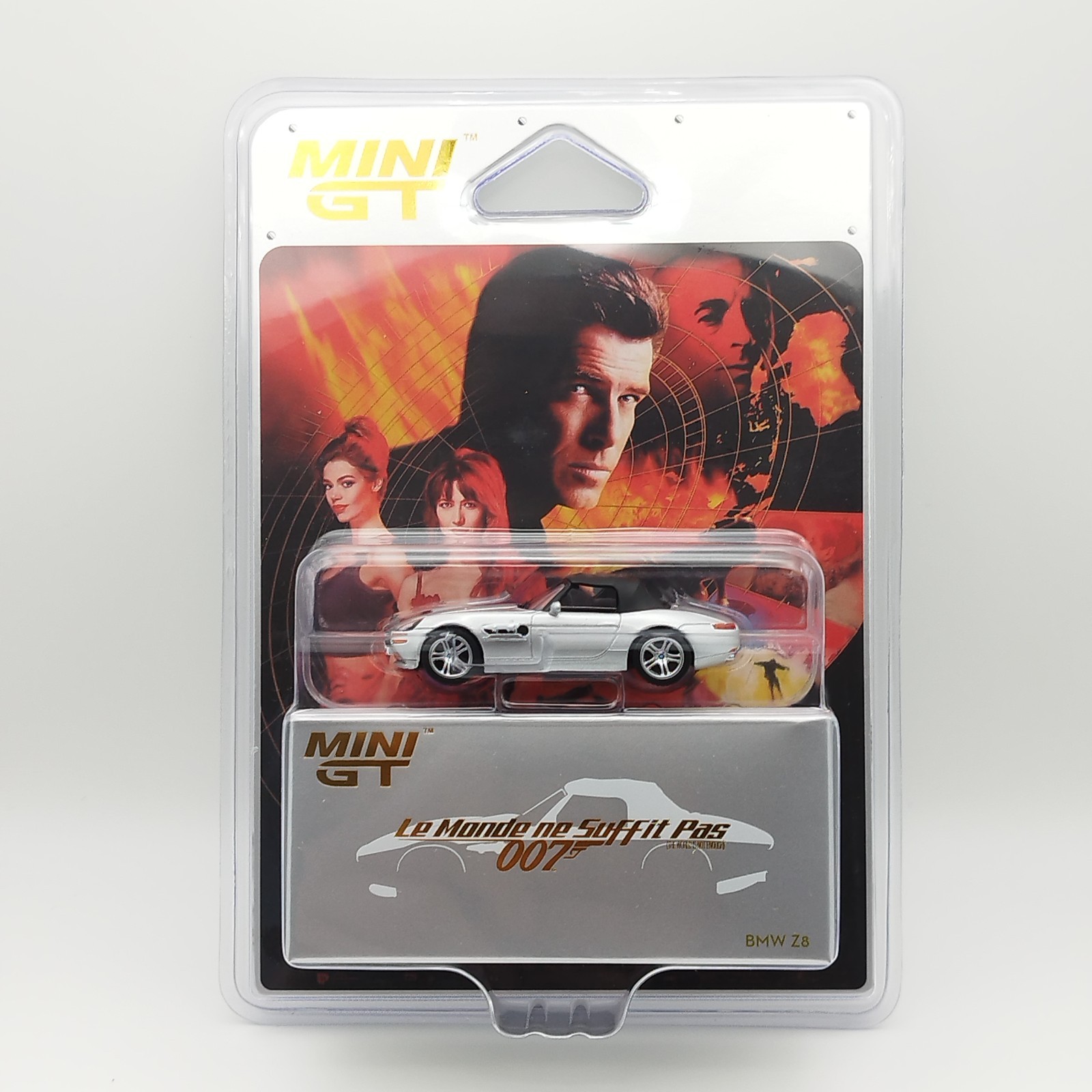 Mini GT 1/64 BMW Z8 James Bond une miniature de collection en metal zamac haut de gamme