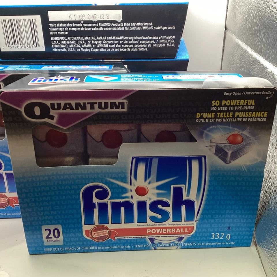 6 X Finish Quantum Powerball Dishwasher Detergent Tablets 20 ct (120 Total) - Bild 2 von 4
