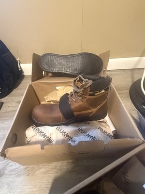 Cougar Paws Men's Peak Performer Brown Leather Roofing Boots Men Size 10.5 CPPP