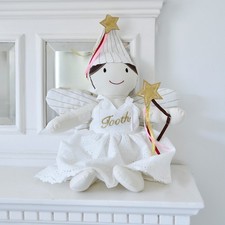 Powell Craft Tooth Fairy Rag Doll | Lost Tooth Keepsake Toy | 40cm + FREE Bag