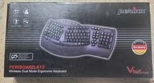 Perixx PERIBOARD-612 Wireless Ergonomic Split Keyboard, 2.4GHz/Bluetooth, Black