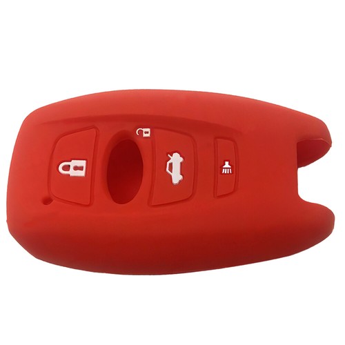 Car 1x Red Silicone Key Fob Fit for Subaru Forester Impreza Outback WRX STI - Picture 2 of 5
