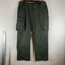 Boy Scouts of America Cargo Pants Men's 36 Olive Green High-Rise Straight 8527
