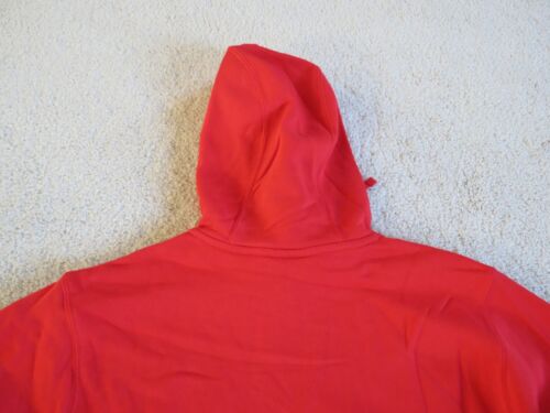 Nike Club Fleece Pullover University Rosso Felpa con Cappuccio Taglia S BV2654-657 - Foto 13 di 16
