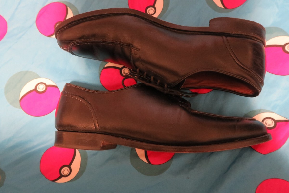 Allen Edmonds LaSalle Men's 11 D Black Calf Split Toe Oxford Dress