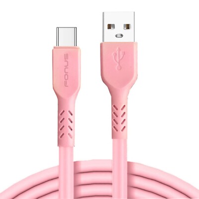For Galaxy A03S/A04E/A05 Pink 10ft Long USB-C Cable Charger Cord Power Wire