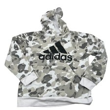 Adidas Camouflage Hoodie Girls Large 14/16 Regular Fit Cotton/Polyester Blend
