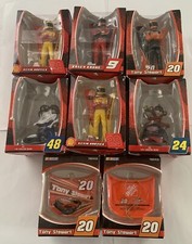 Lot of 8 Collectible Trevco NASCAR Ornaments 2008. Tony Stewart, Kevin Harvick..