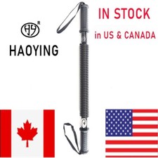 HAOYING Power Twister Arm Trainer Fitness Unbendable Bar Black 20KG-110KG 
