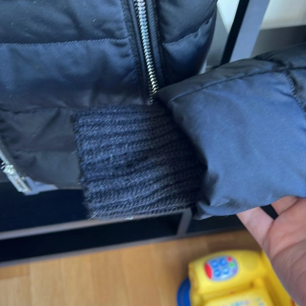 Armani beautiful black bomber. Sick quality and and very warm. Barely used. L - product detail image 4