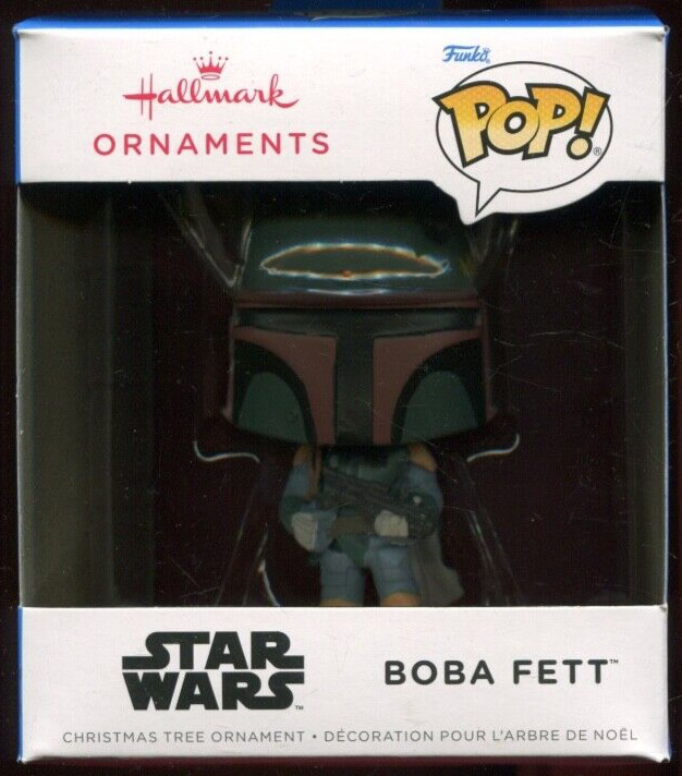 2023 Hallmark Ornament - BOBA FETT - Funko Pop! Star Wars - New In Box