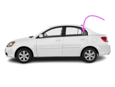 Fits: 2006-2011 Kia Rio 4D Sedan Driver Side Rear Left Vent Window Glass