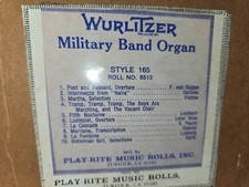 WURLITZER 165 BAND ORGAN ROLL #6513 copia classica 3