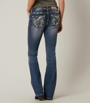 NWOT Miss Me Jeans Bootcut Wings Stretch 31x31