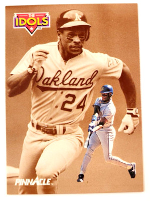 1992 Score Pinnacle RICKEY HENDERSON Ken Griffey Jr The Idols Card #283