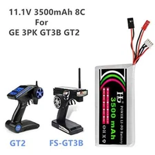 11.1V 3500mAh 8C Lipo Battery for Flysky FS-GT3B GT2 Transmitter Remote Control