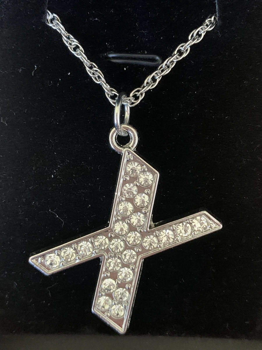 Sparkly store initial necklace