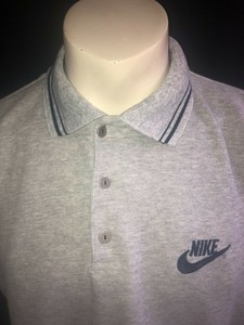 nike white collar t shirt