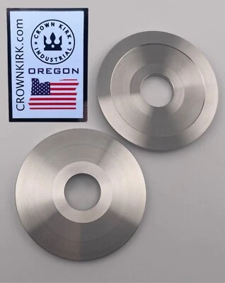 CROWN KIRK INDUSTRIAL Arbor Bench Grinding Washers 2-3/4" OD x 3/4" ID - Stainless Steel CNC Machined