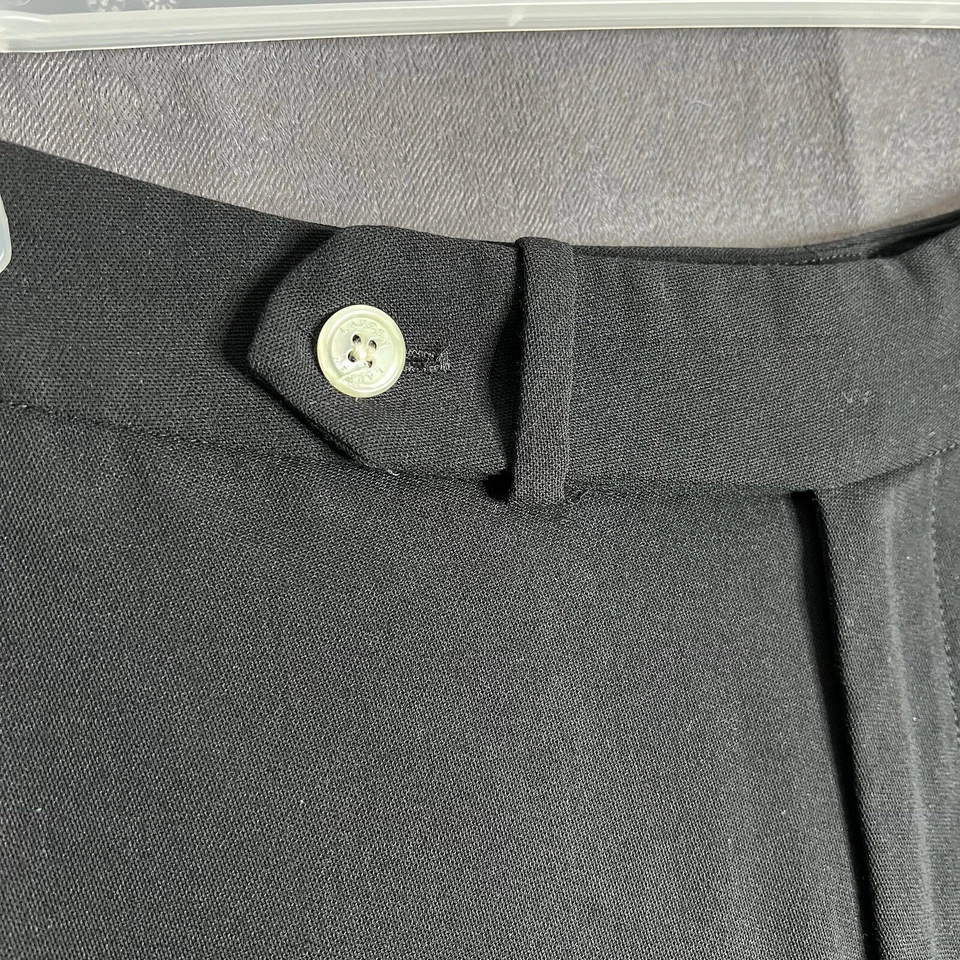 VTG Lauren Ralph Lauren Black Wool Pants Silk Lined USA N.Y.  Size 8 (30Wx33L) - Image 4 of 4