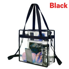 Donna Trasparente Borsa Grande Conservazione da Spiaggia Uomo Gym PVC Fashion