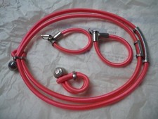 LA TRIBU RIGAUX PARURE COL / BO à clou/ BAGUE rose / étain TBE