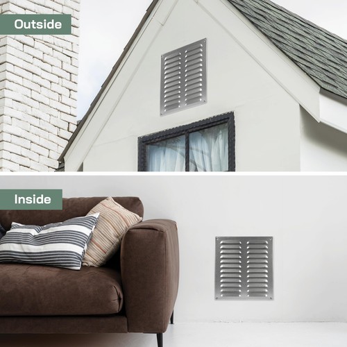 10" x 11" Inch (Overall Dimensions) - Galvanized Steel - Air Vent Cover Metal... - Picture 2 of 8