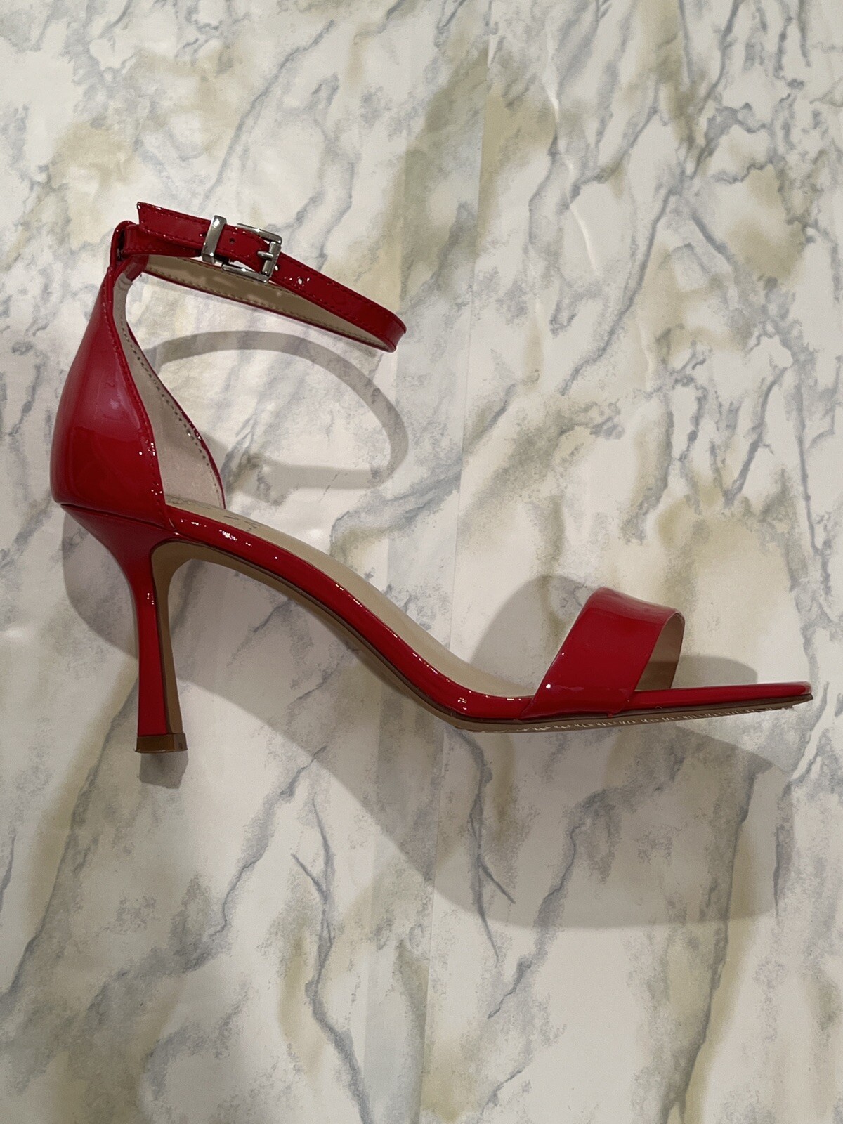 Vince Camuto Enella Ankle Strap Red Sandal 6 | eBay