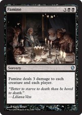 Famine x4 - Commander 2013 - NM-Mint, English - Commander 2013