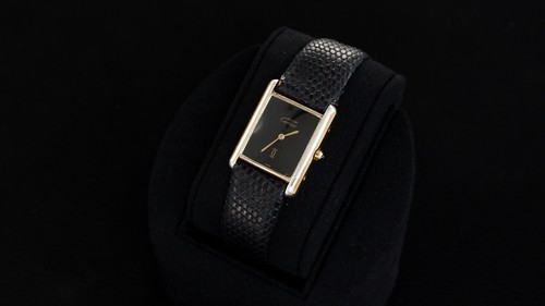 Must de Cartier Tank Vermeil .925 Silver Quartz Swiss Tank Watch REF#681006 - Picture 2 of 14