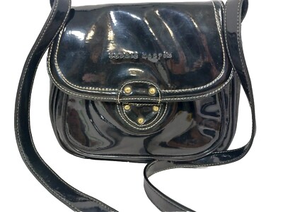 Sophie Martin Paris Black Vegan Leather Shoulderbag Crossbody