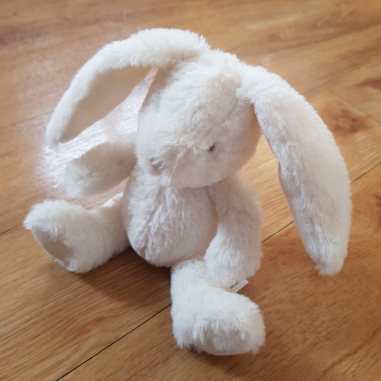Marks And Spencer M&S Cream Bunny Rabbit Rattle Soft Toy Plush 06573294