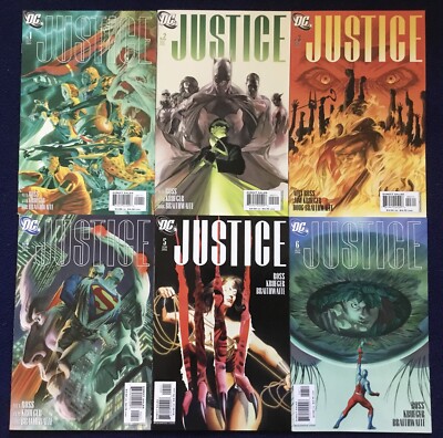 Justice 1-12 Complete Run (2005) DC Comics Justice League Batman  Alex Ross